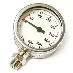 Miflex 52mm Brass Tech Pressure Gauge Only (2 variants)