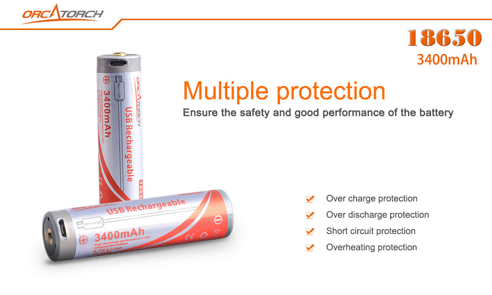 USB RECHARGEABLE LI-ION BATTERY